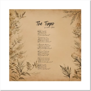 "The Tyger" by William Blake Posters and Art